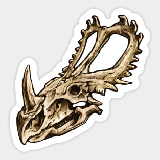 Dinosaur Skull Sinoceratops Sticker